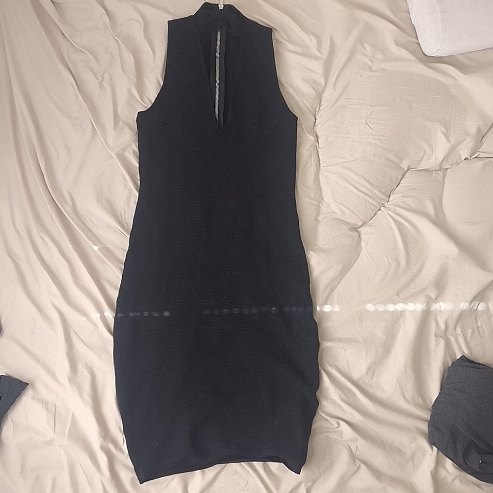 Olivaceous Black Dress